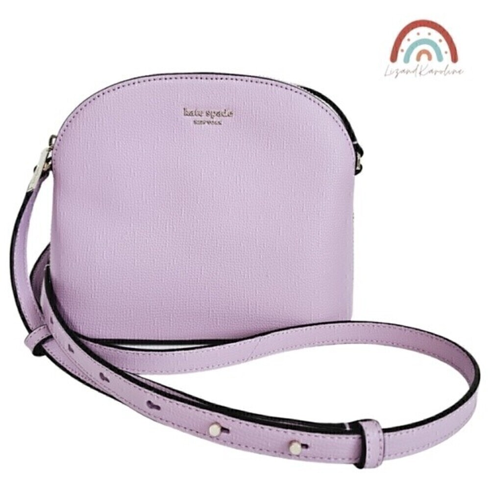 New! Kate Spade Sylvia Medium Dome Orchid Crossbody Bag